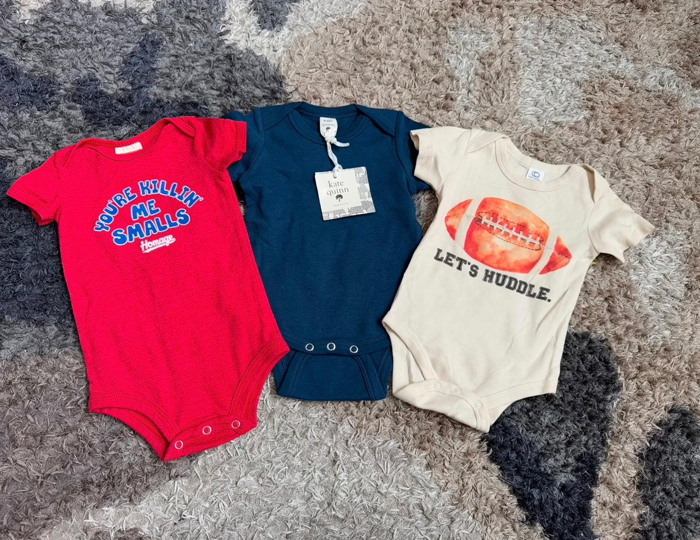 #74- sports onesie bundle 3-6 mo