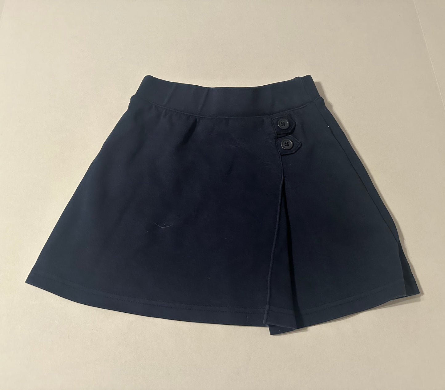 #160 Girls size XS (4/5) Cat and Jack navy blue school uniform skort