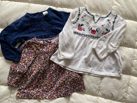 Seller 64 set of 3 Carter’s 24mo girls tops