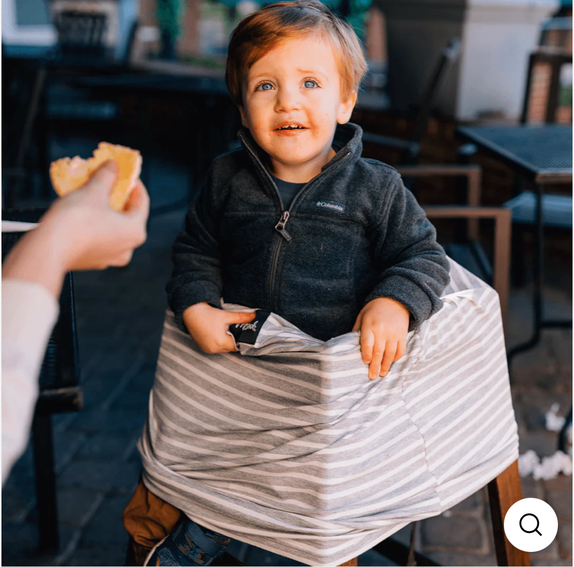 #132 - REDUCED - Milk Snob: 5-in-1 Cover, Heather Stripe