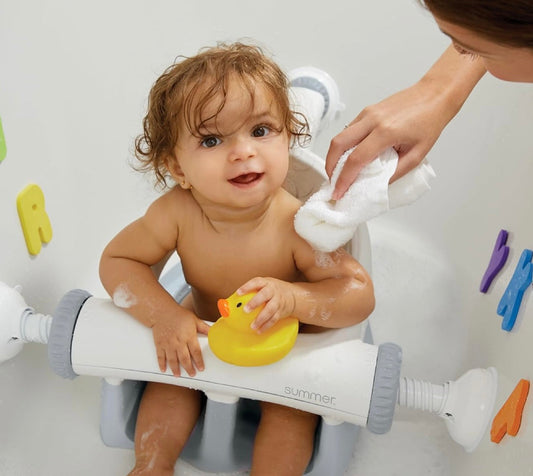 #132 - REDUCED - Summer Infant: My Bath Seat, Grey/White