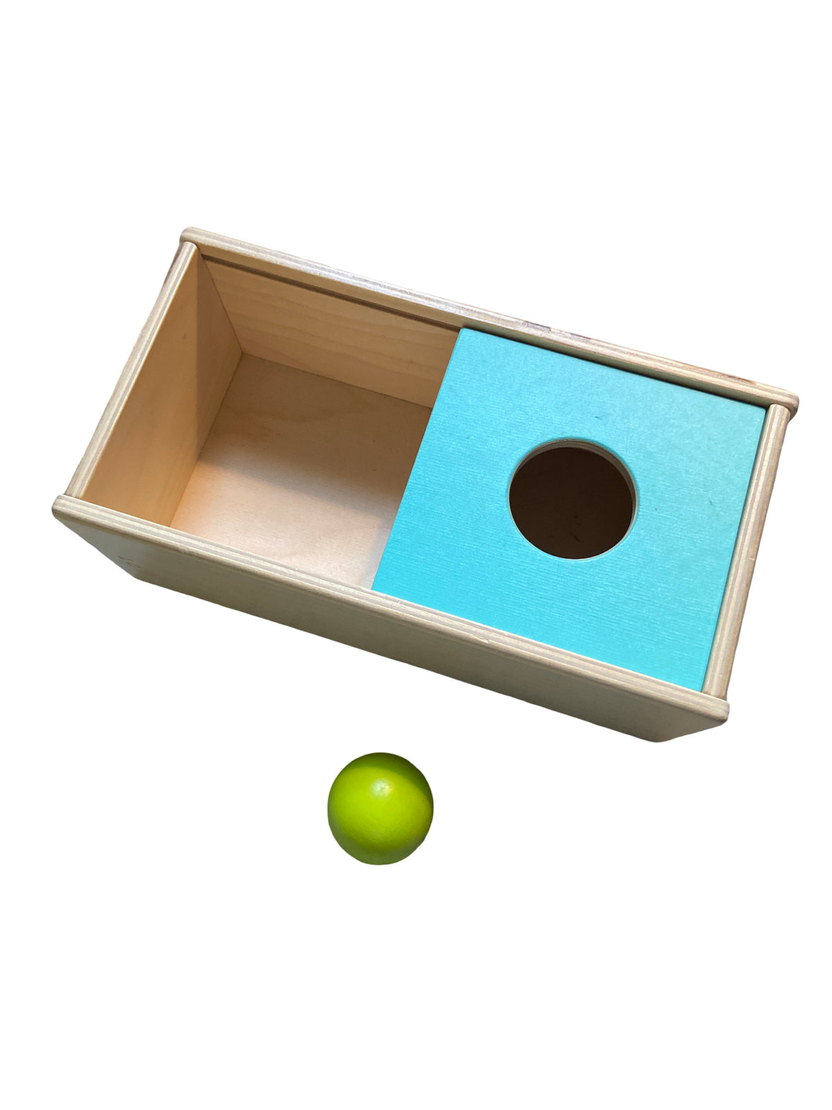 #33 Lovevery Wooden Sliding Top Ball Box