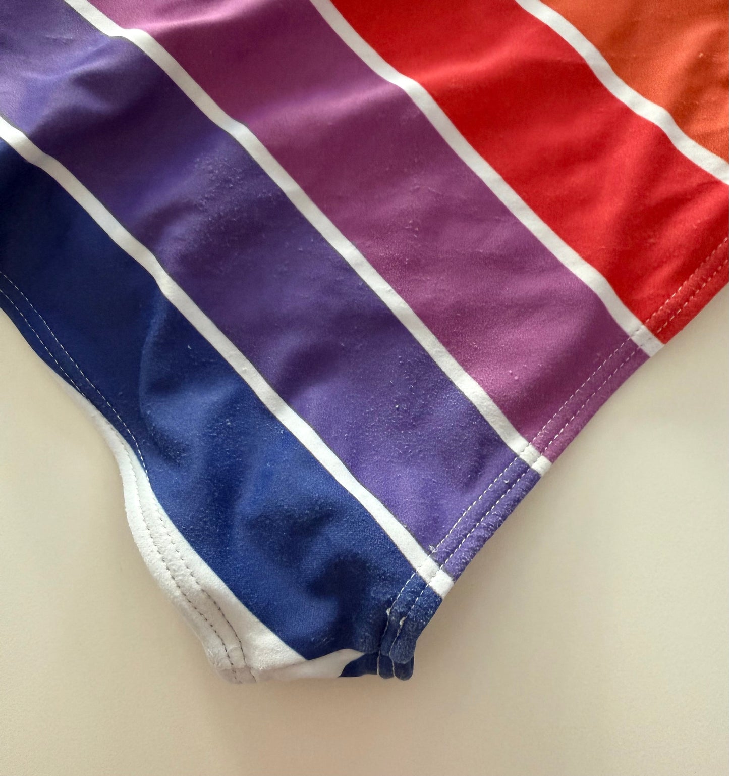 *reduced* #117, Girls 4T, Saint Ida rainbow stripe swimsuit, GUC