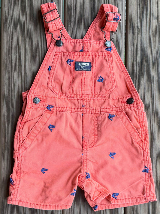 #28 REDUCED OshKosh Boys Shark Overalls Size 18m