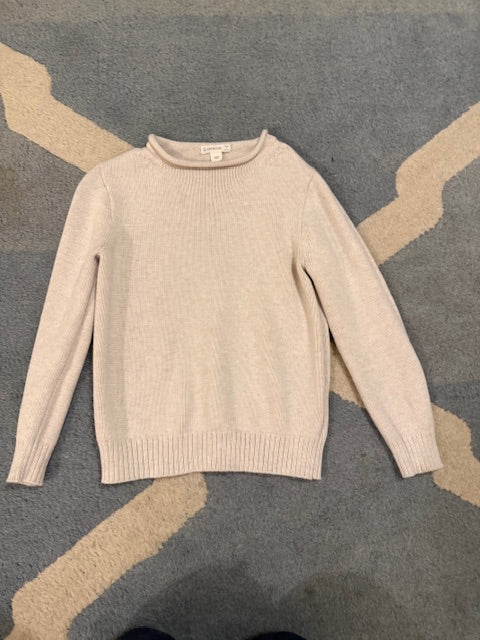 Seller #97 Crewcuts Boys Rollneck Sweater in Cream Size 6-7