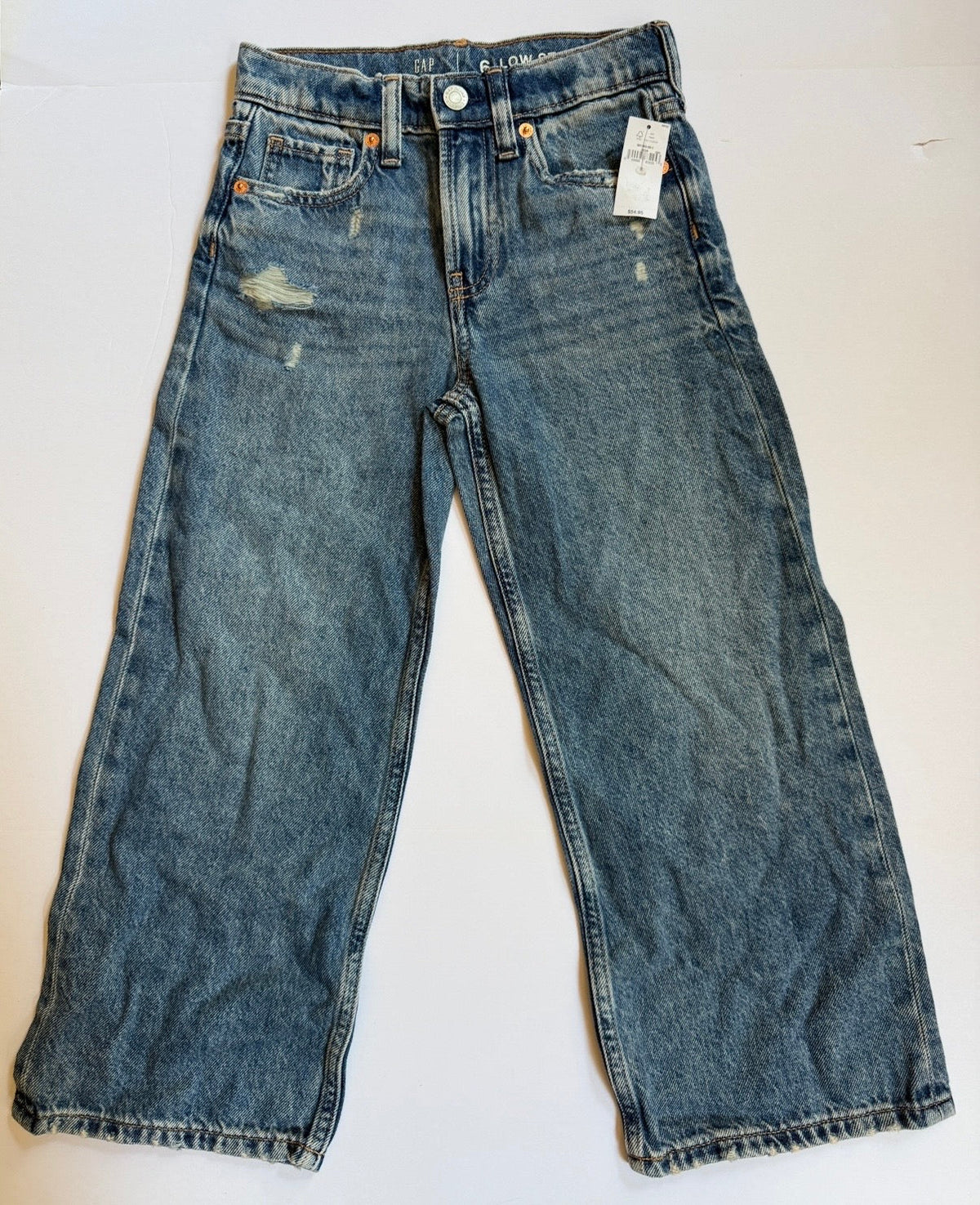 #41 |  6 NWT (orig $55) GAP For Good Low Stride Jeans with adjustable waist 👏, girls