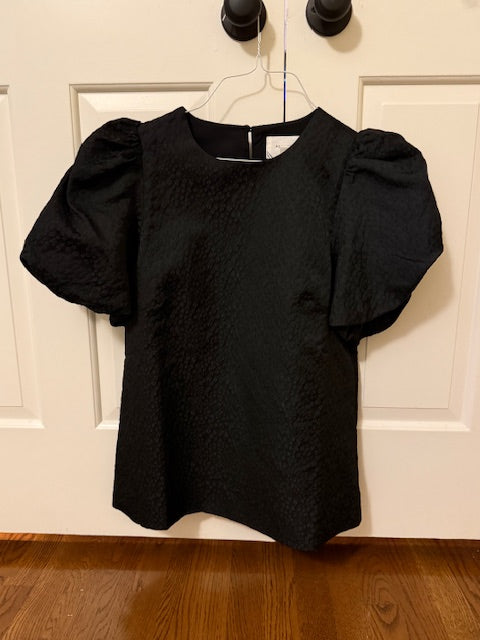 Seller #97 Pomander Place Black Jacquard Lyla Woman's Blouse Size M