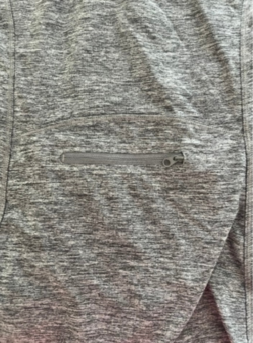 137 Athleta 1/4 zip grey lightweight jacket women's XS