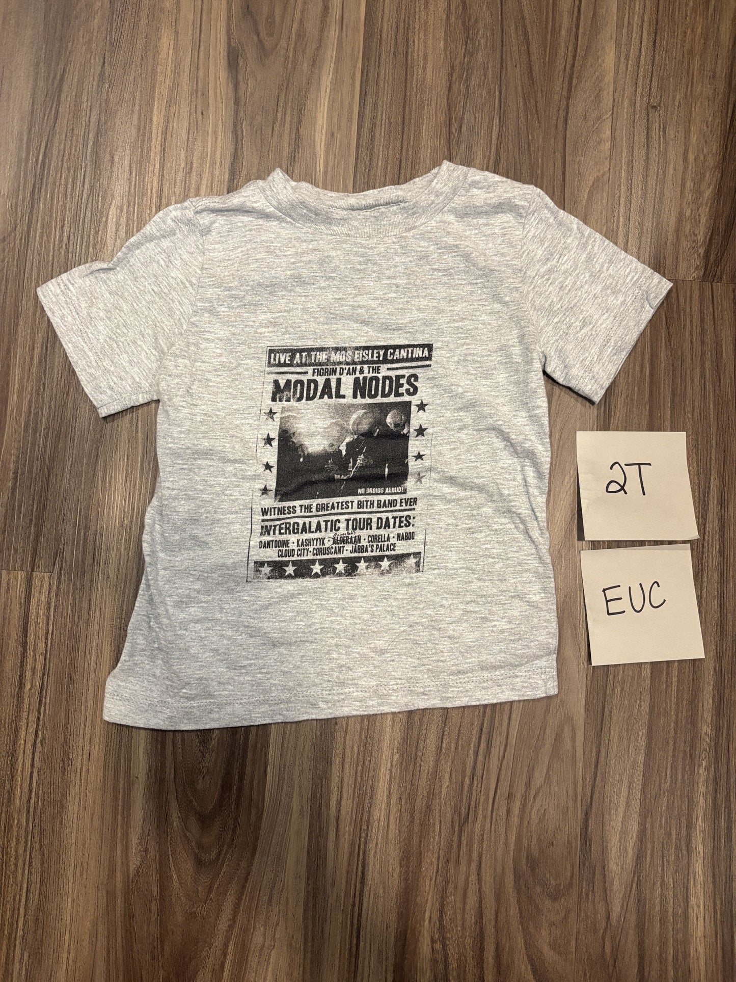 #77 - 2T - EUC Modal Nodes (Star Wars) Grey Tshirt