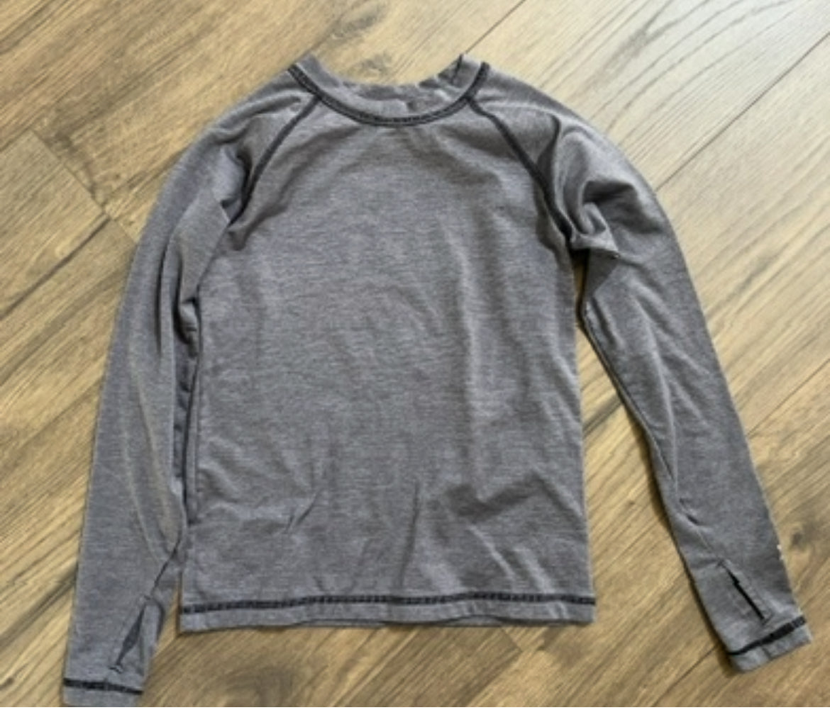 137 All in motion Boys (6/7) long underwear grey shirt LN and Cuddle Duds black Size S