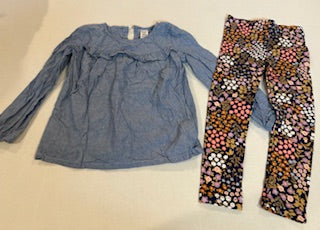 #25 Girls size 5 Carters outfit - washed never worn, just wrinkly