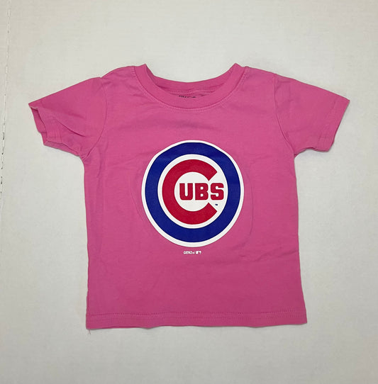 12MO Chicago Cubs T-Shirt in Pink