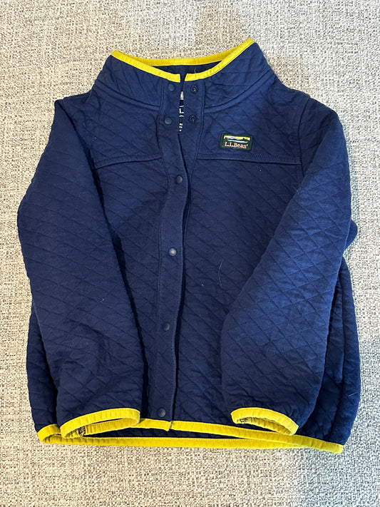#48 LL Bean Button Up Navy Jacke 4T