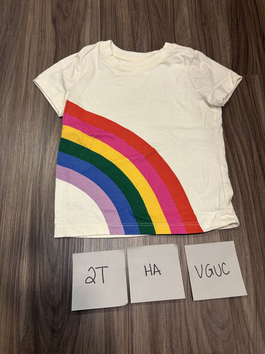 #77 - 2T - VGUC Hanna Andersson - Rainbow Tshirt