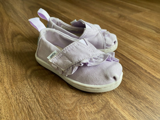 Seller 64  TOMS girls size 4 lavender shoes