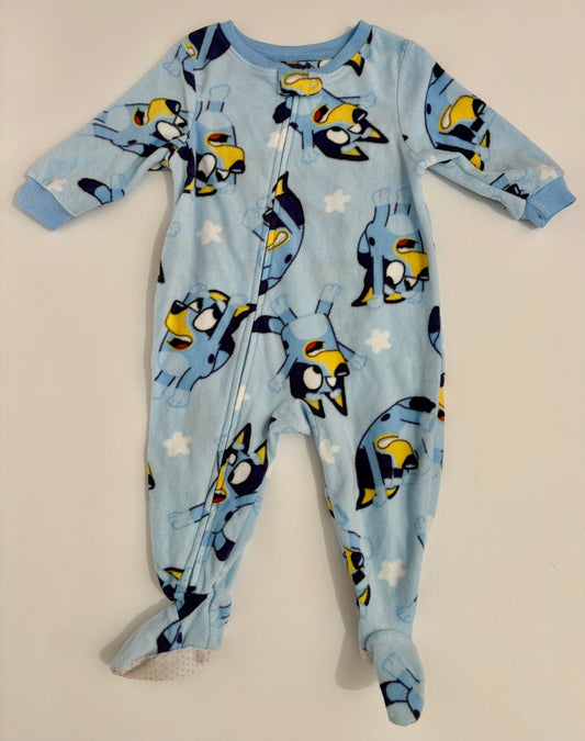 #132 - REDUCED - Bluey: One-Piece Sleeper Pajamas, 12M
