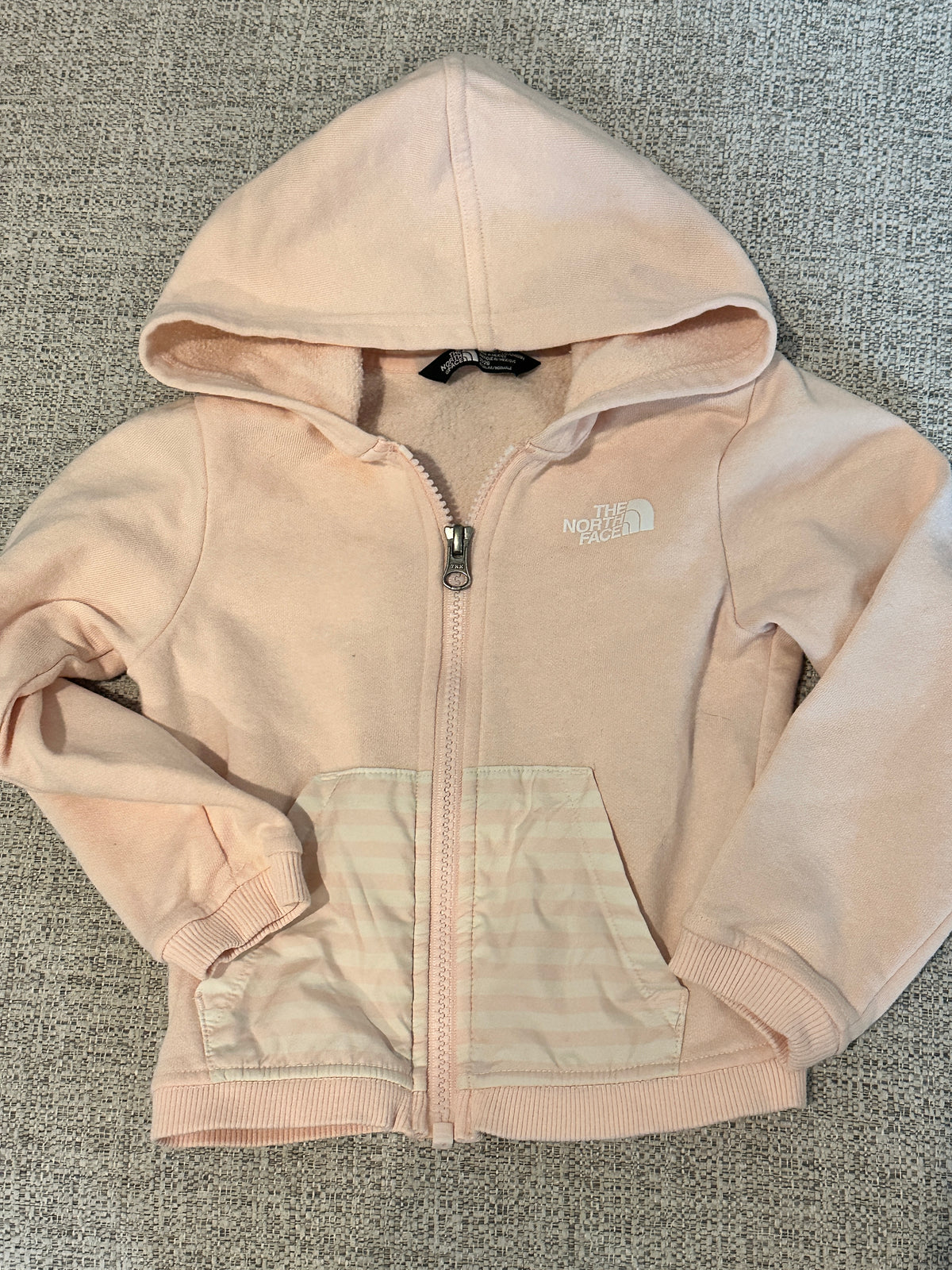 #48 North Face Light Pink Zip Up Hoodie 2T