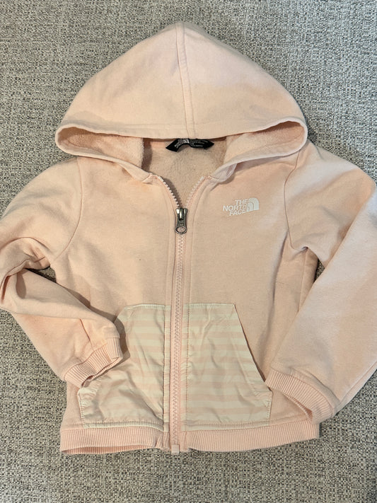 #48 North Face Light Pink Zip Up Hoodie 2T