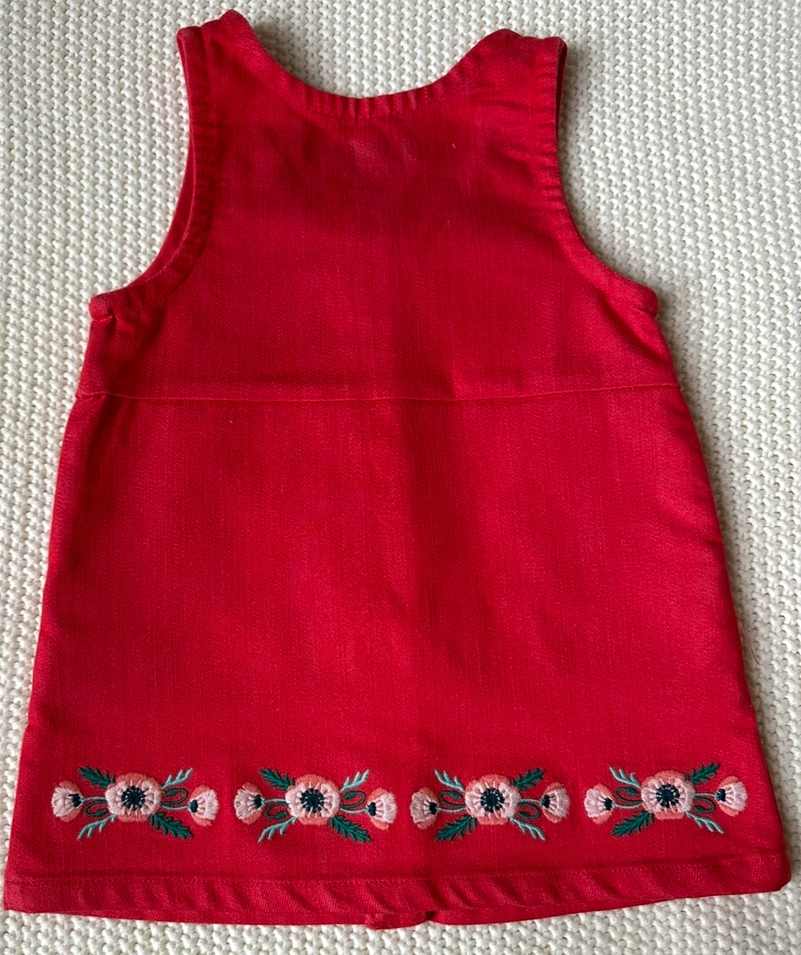 #93 Oshkosh Genuine Kids Red Jumper Girls 18M