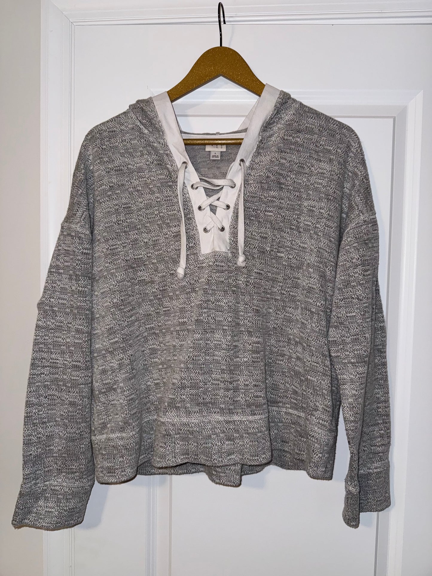 Seller 106: *Reduced* Womens L A New Day Lace Up Hoodie