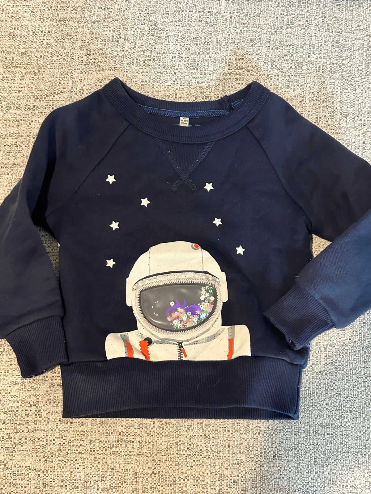 #48 Joules Astronaut Navy Sweatshirt Boys 2T