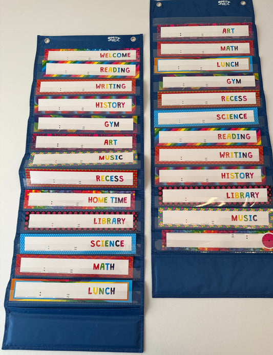 Seller # 35_Daily Schedule Pocket Chart set of 2