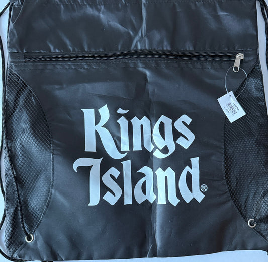Seller #156_Kings Island Drawstring Backpack with Zip pocket Set of 4 NWT
