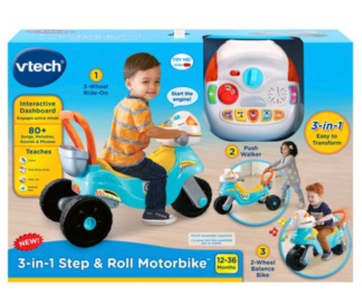 #75B Vtech 3 in 1 motorbike