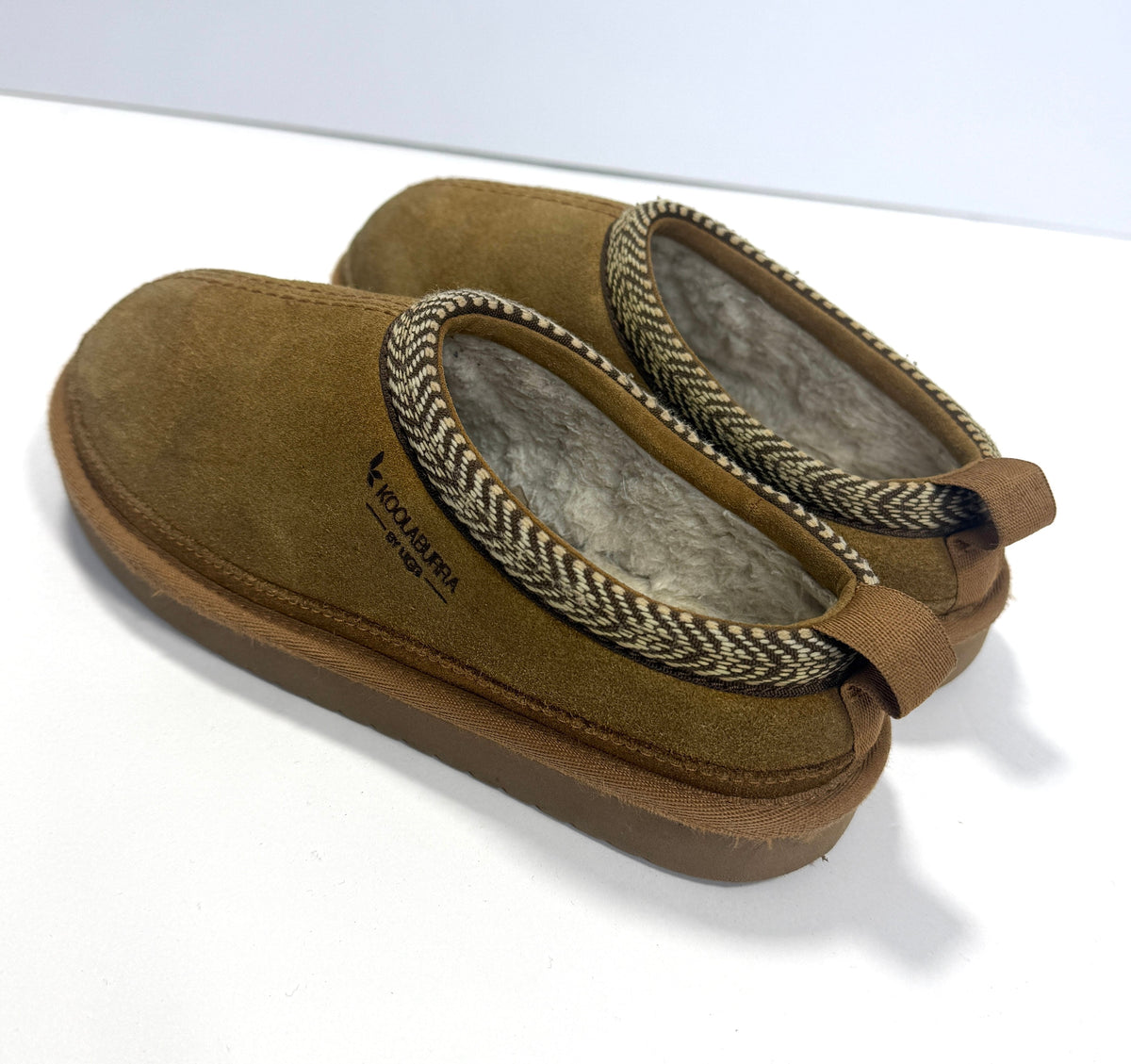 155 Girls Koolaburra by Uggs Tasman Slide On Shoes Size 3 - one minor defect (see last picture)