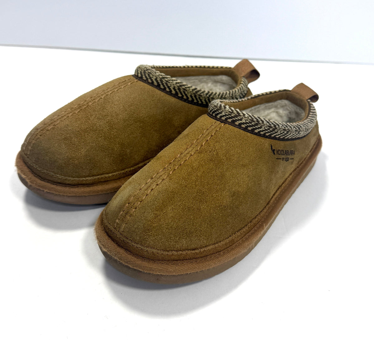 155 Girls Koolaburra by Uggs Tasman Slide On Shoes Size 3 - one minor defect (see last picture)
