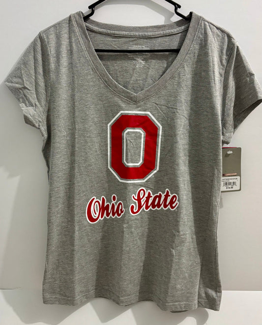 #132 - REDUCED - Colosseum: Women's Ohio State V-Neck, Size L - NWT