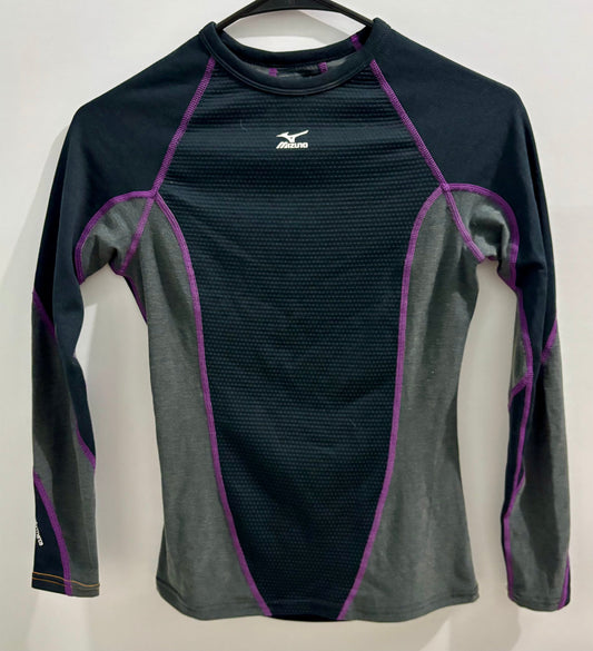 #132 - REDUCED - Mizuno: Women's Midweight Thermal Performance Long-Sleeve Running Shirt, Size XS - EUC