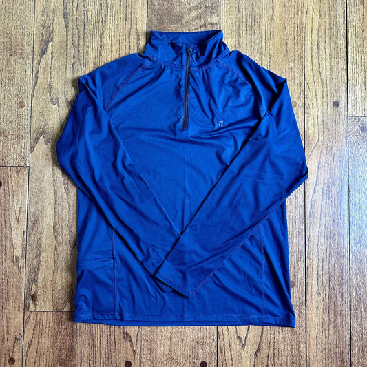 #95 EUC Men's Tommy John Navy Quarter Zip, size M