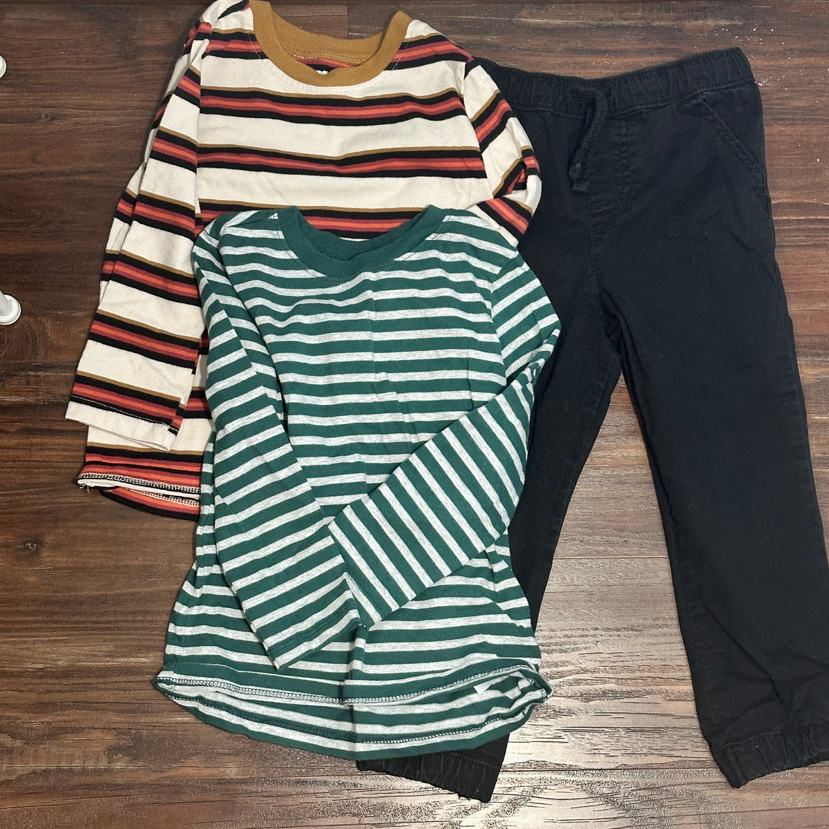 #48 Boys Pant & Striped Top Bundle 4T