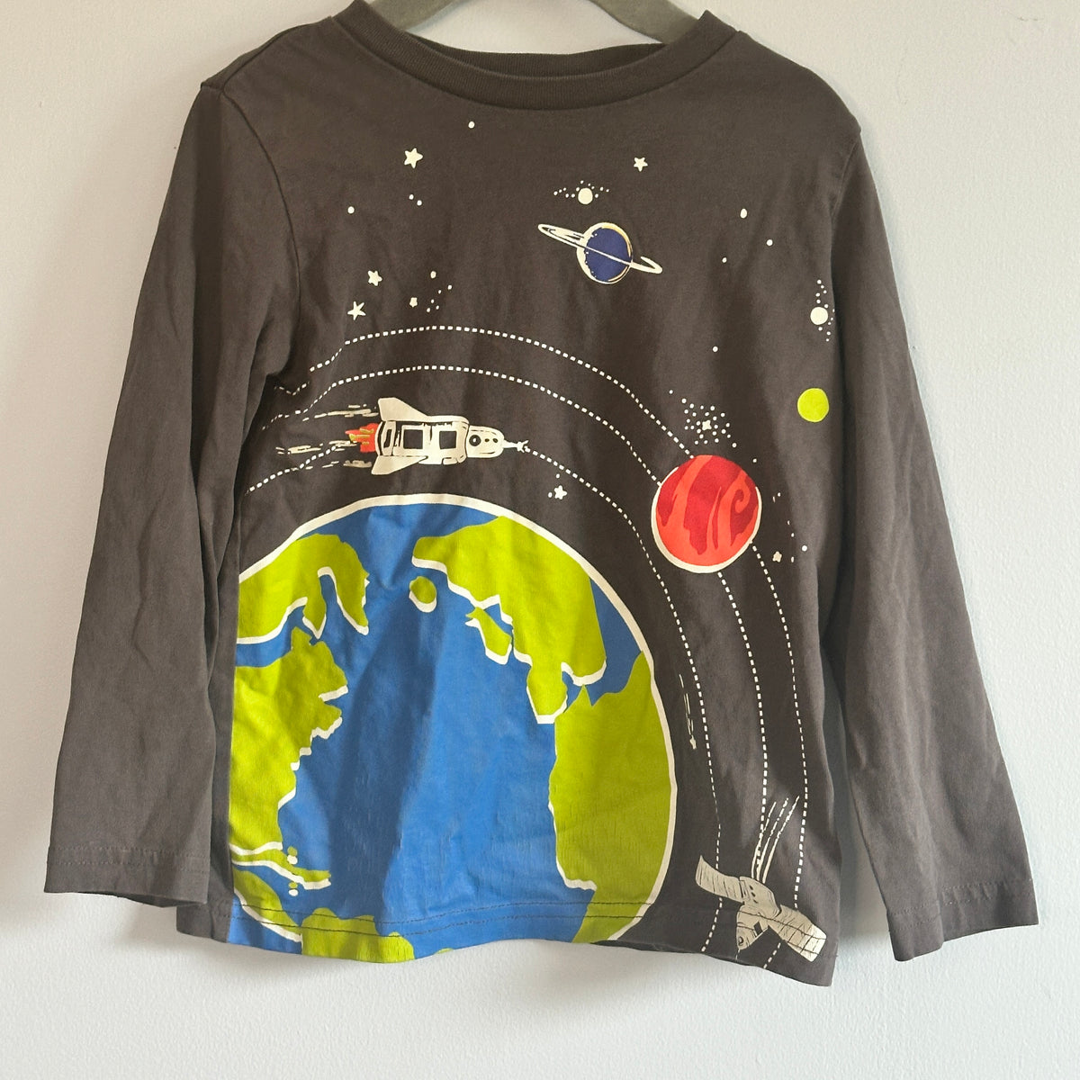 #48 Mini Boden Space Shirt 2-3