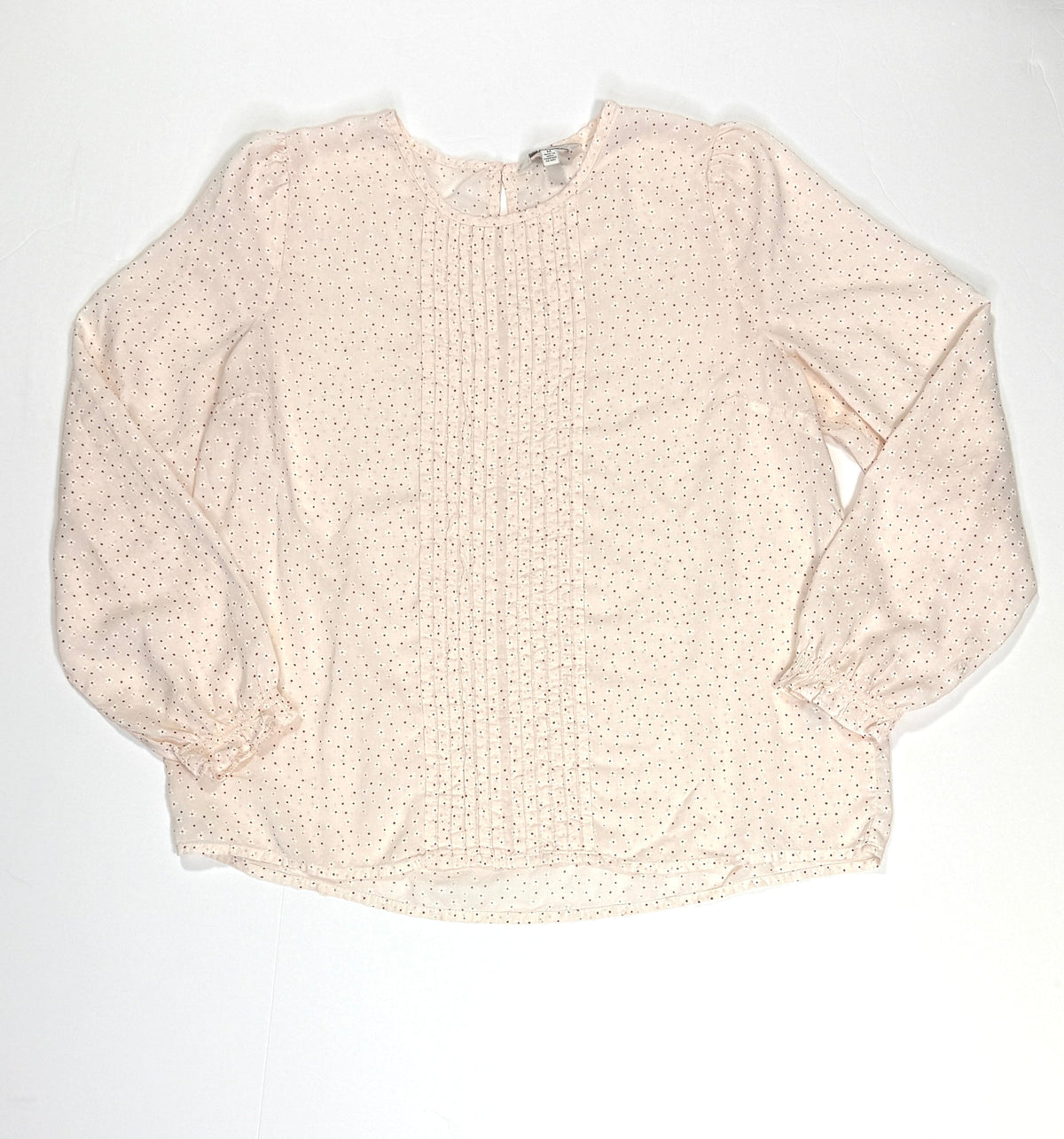 155 Women's Size M Lucky Brand Pale Pink Blouse with flower print
