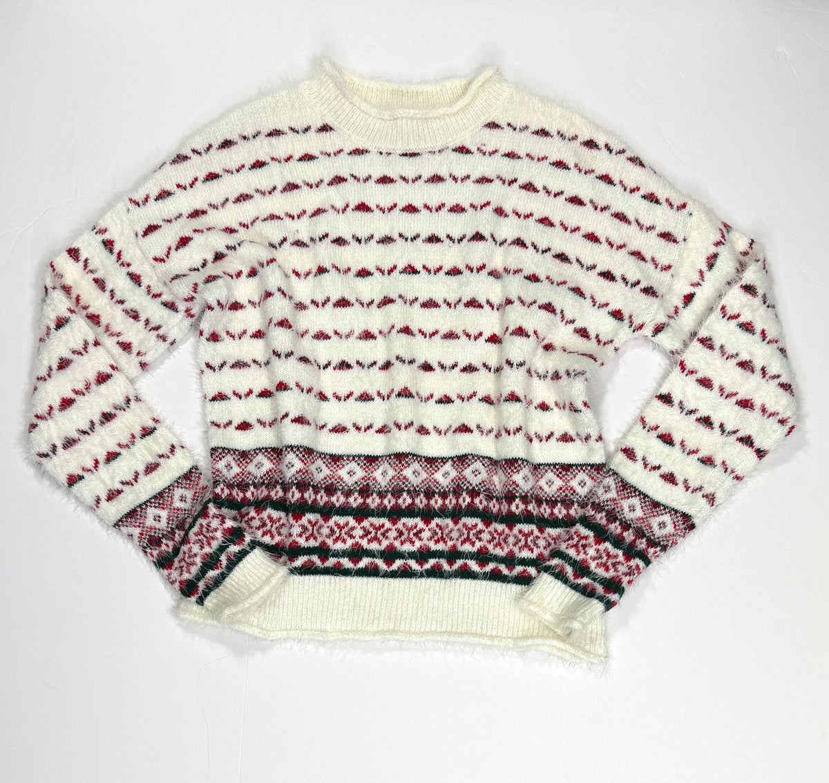 155 Women's Size Medium Copper Key Holiday Sweater EUC