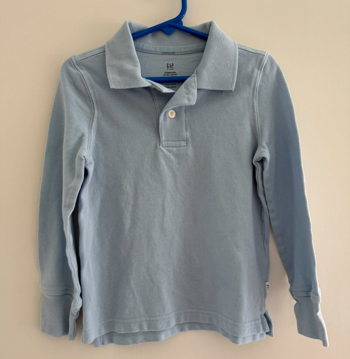 Gap Kids XS Light Blue Button Up Long Sleeve | GUC