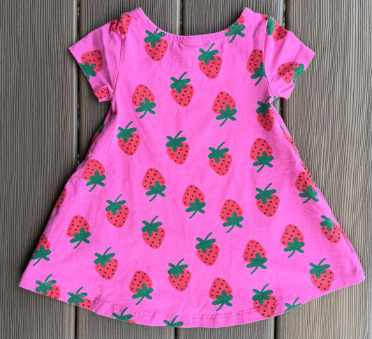 #28 Hanna Andersson Girls Strawberry Dress Size 80 / 18-24 m