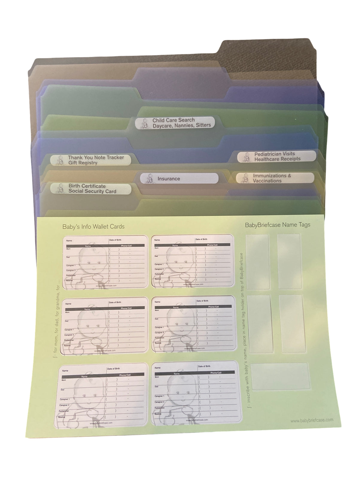 #33 NEW Baby Briefcase Document Keepsake Organizer