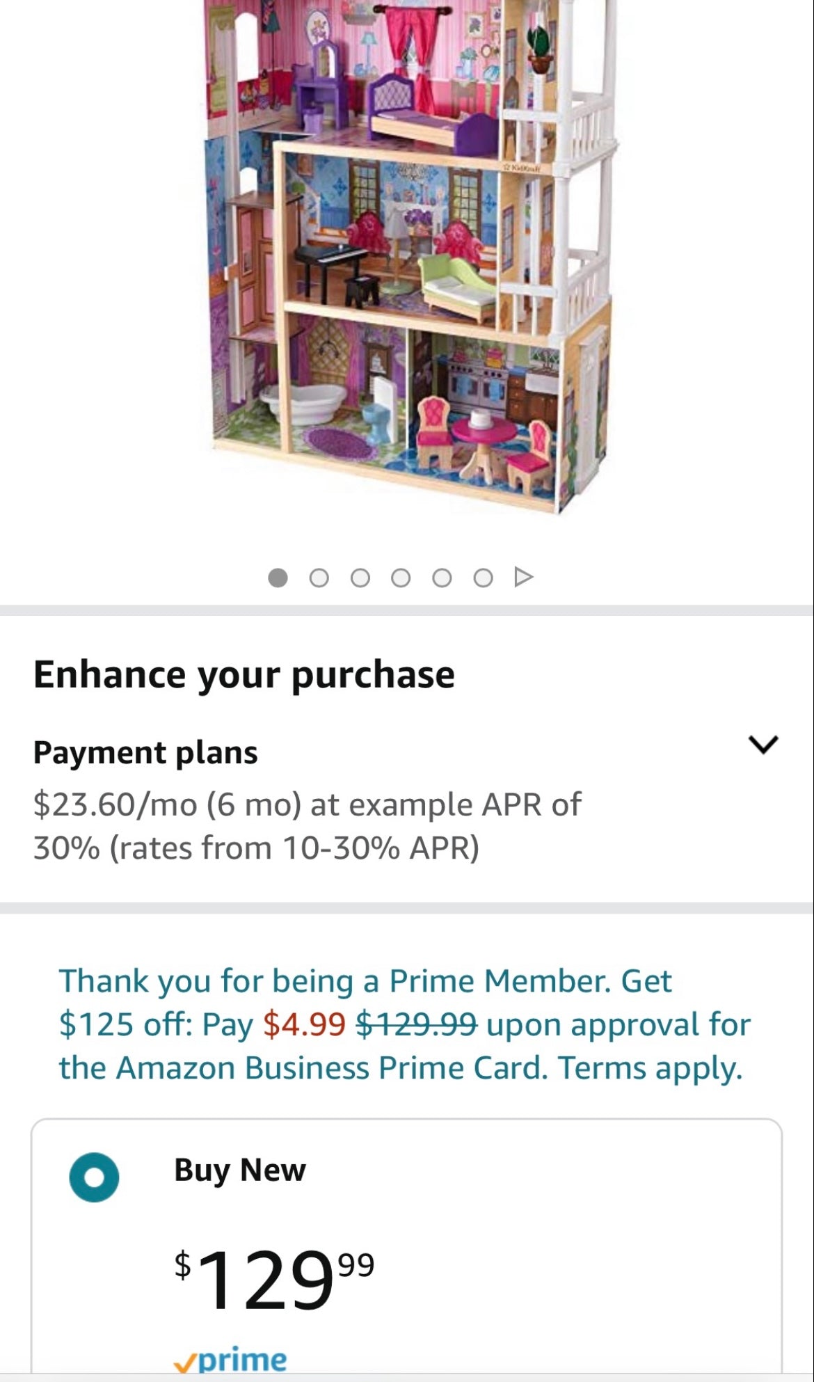 137 kidkraft dollhouse BN still in the box.