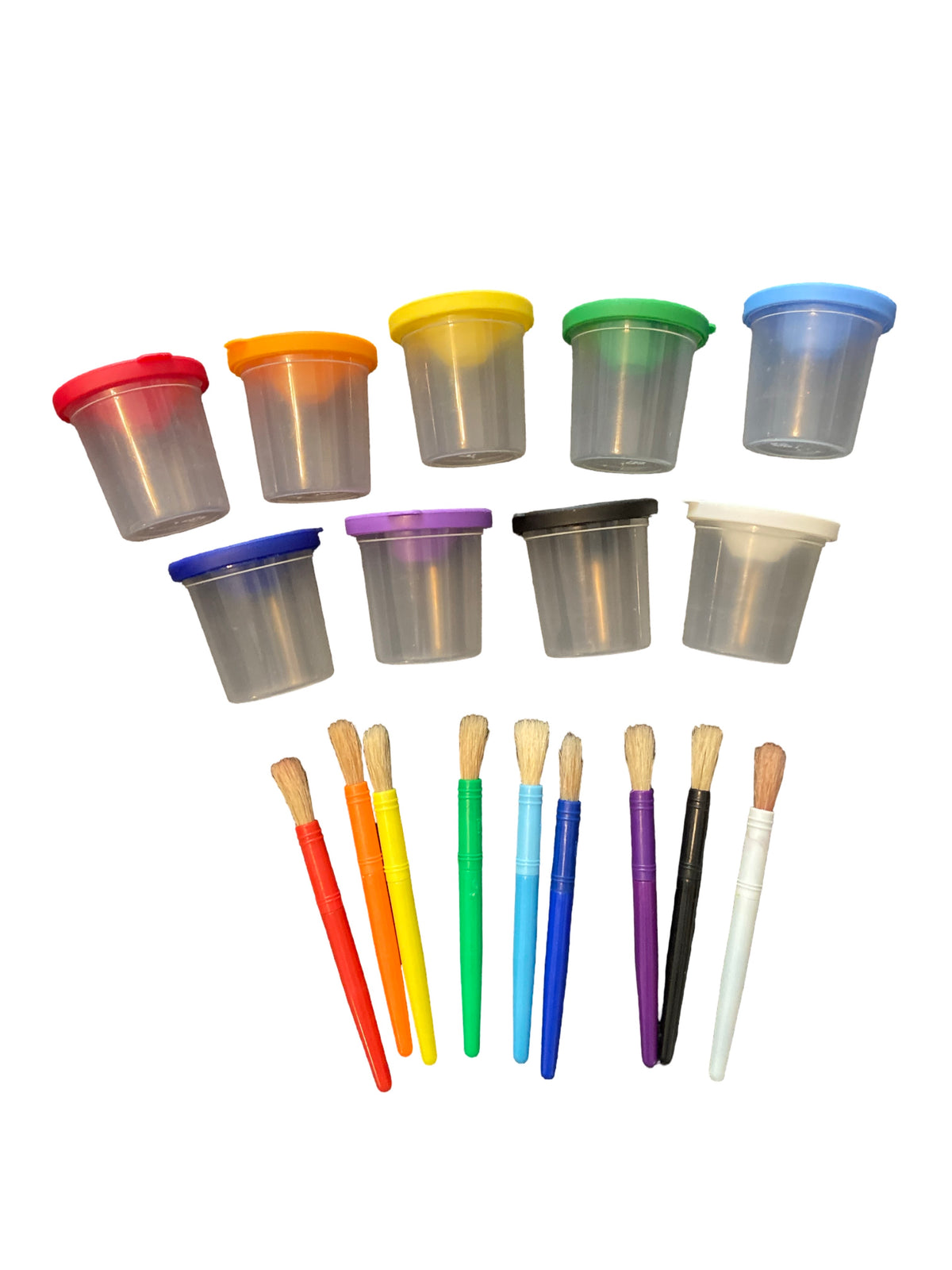 #33 NEW Set of Paint Cups and Brushes