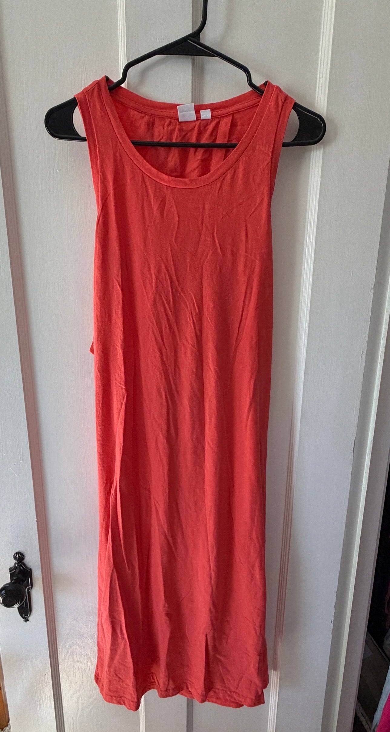Seller #8 REDUCED ON coral cotton medium dress