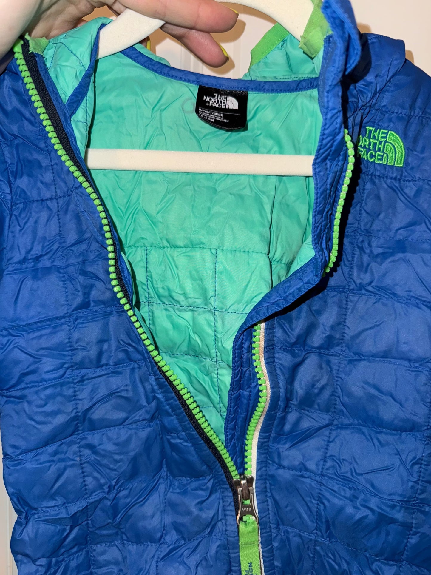 Seller 106: *Reduced* 18-24m Blue/Green North Face Coat