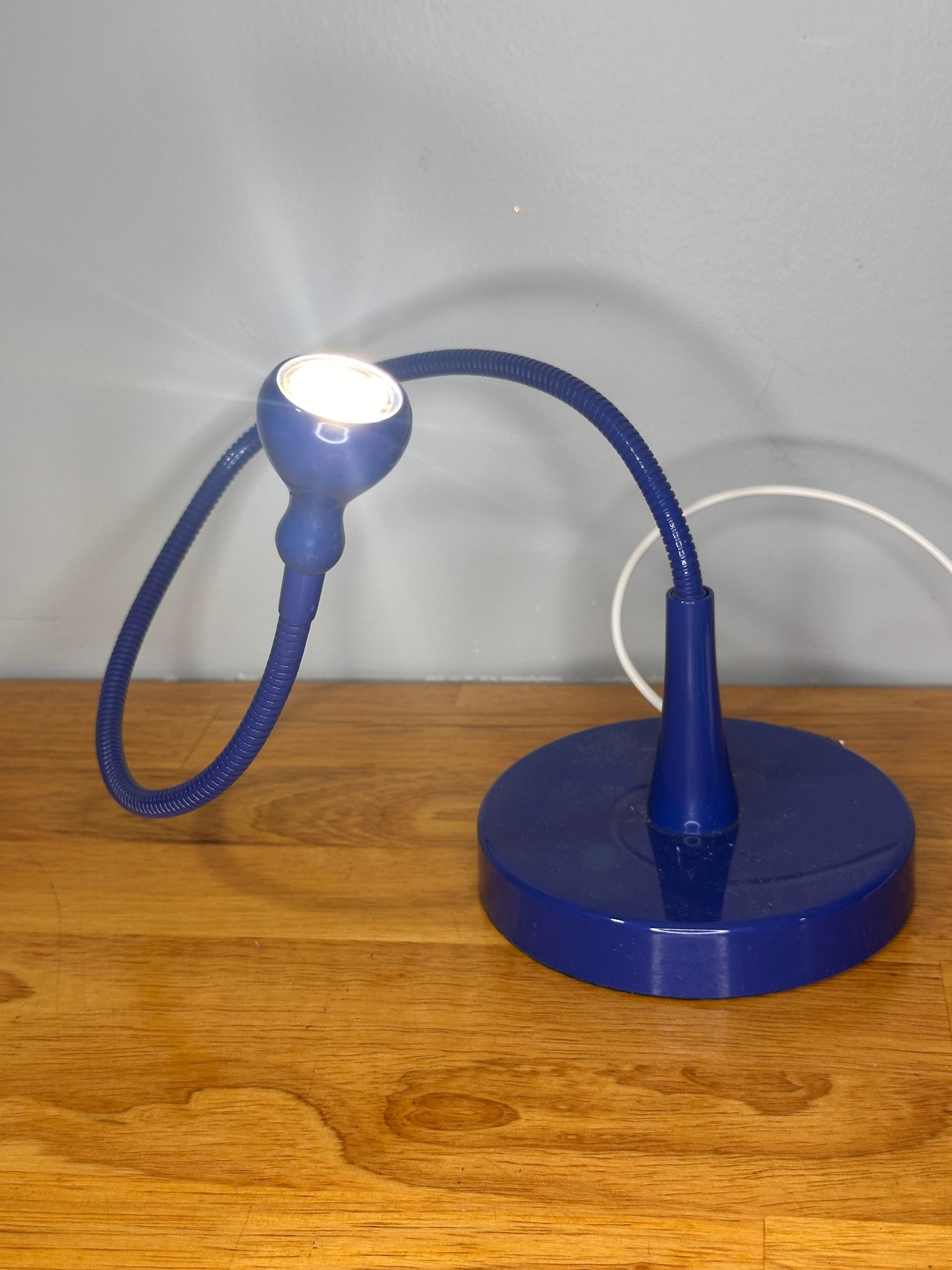 #94 REDUCED Blue Flexible Desk Lamp