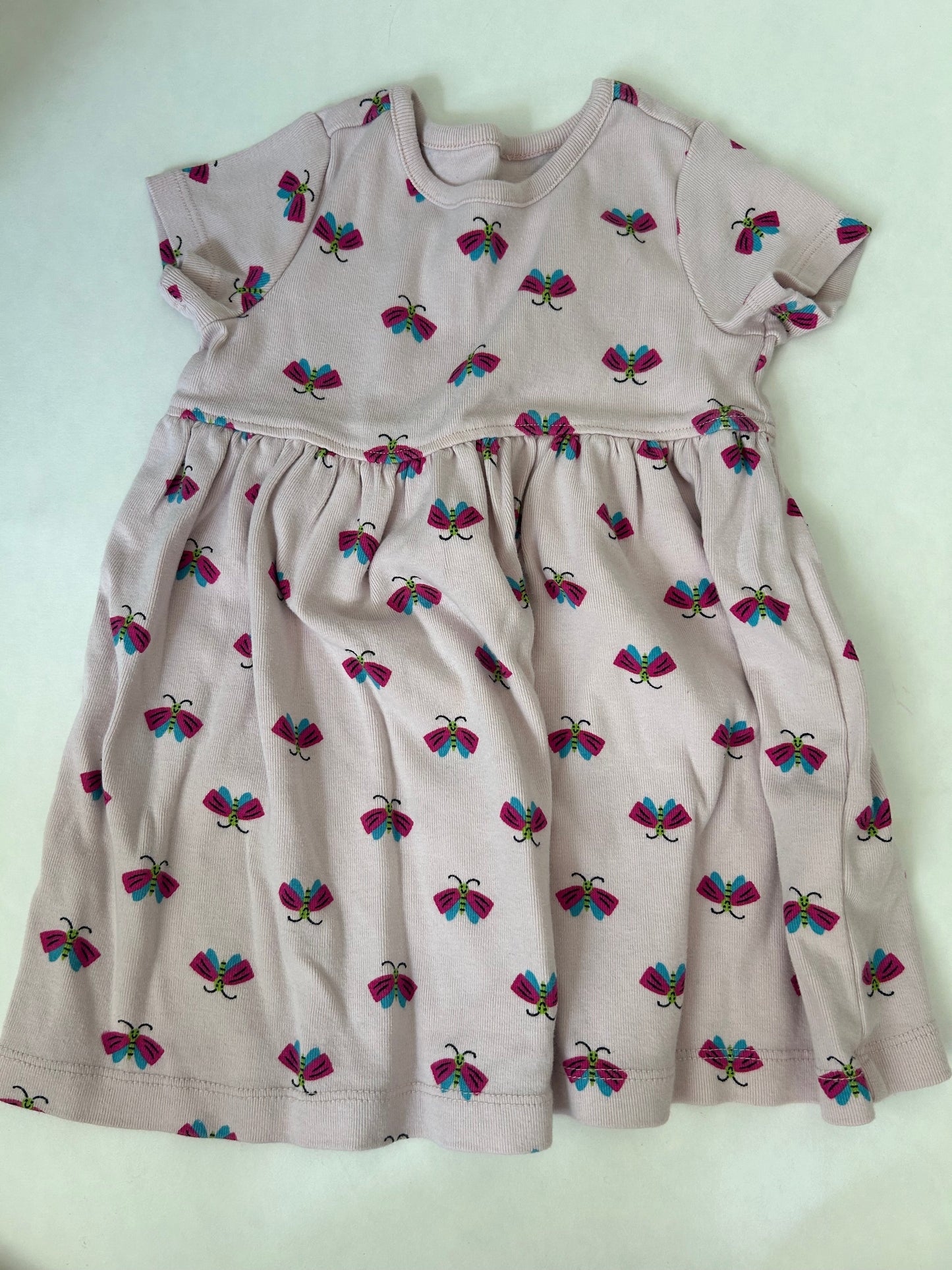 #200 Girls 2T Moon and Back Hanna Andersson buttterfly tunic