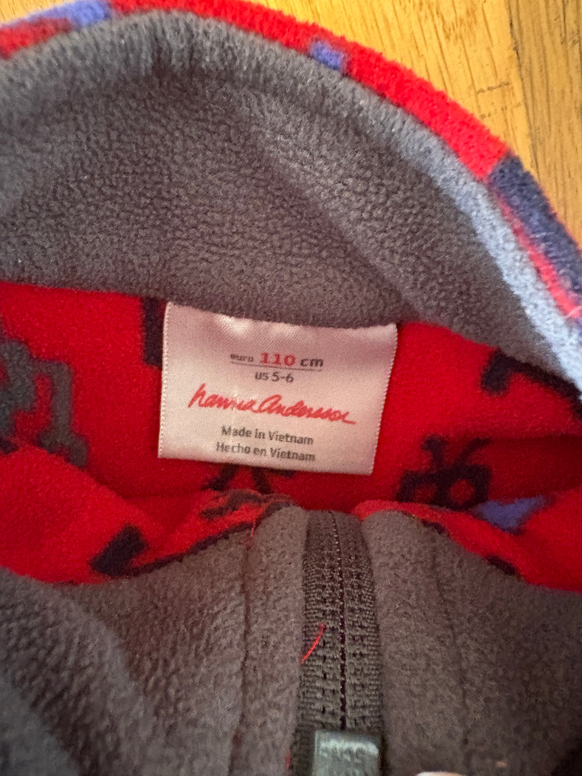 #116 Boys Hanna Andersson robot fleece size 5-6