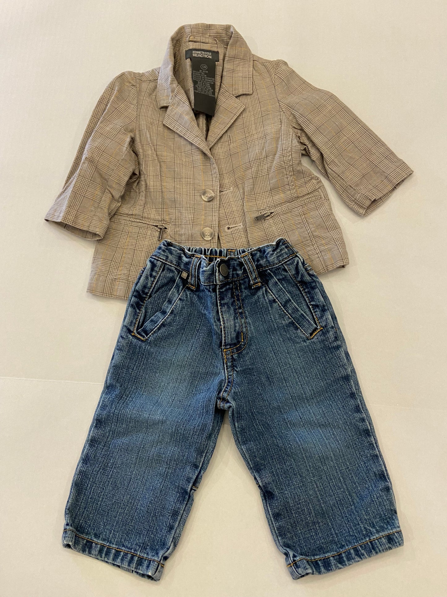 Boys 12 mos Kenneth Cole Blazer & Jeans Outfit