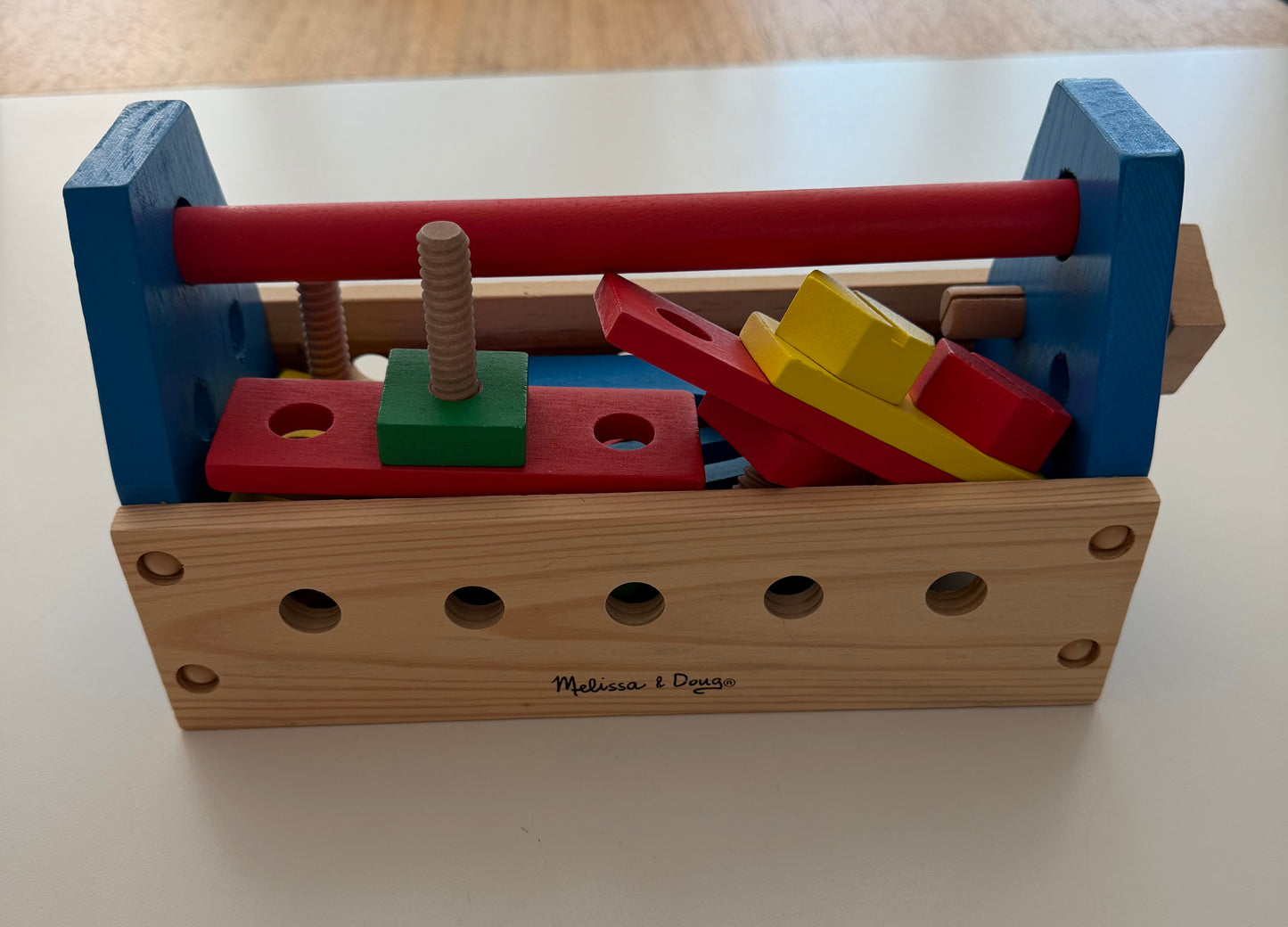 #117, Melissa & Doug wooden tools playset, GUC