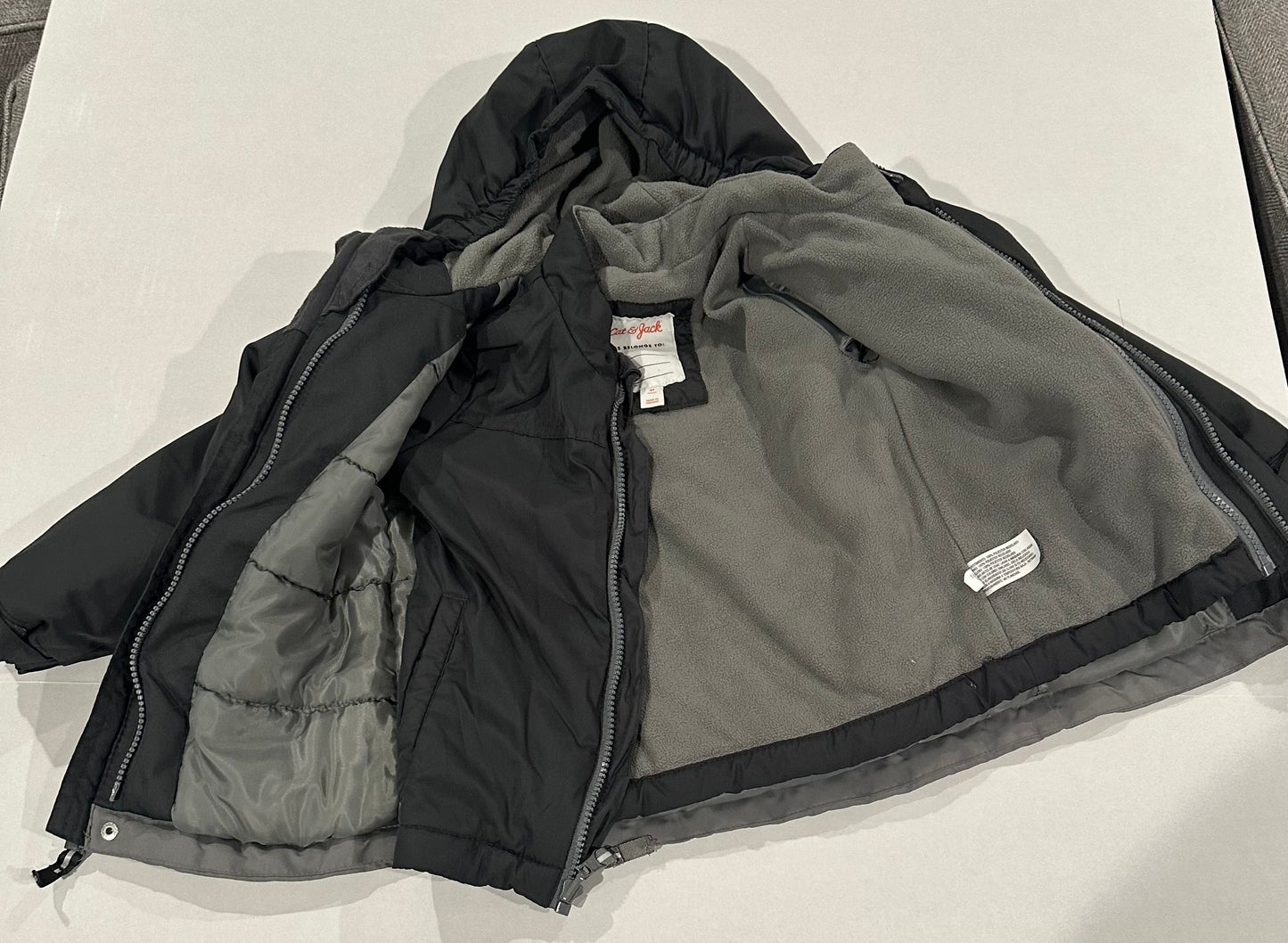 #160 Boys 4T Cat and Jack really warm 3-in-1 coat